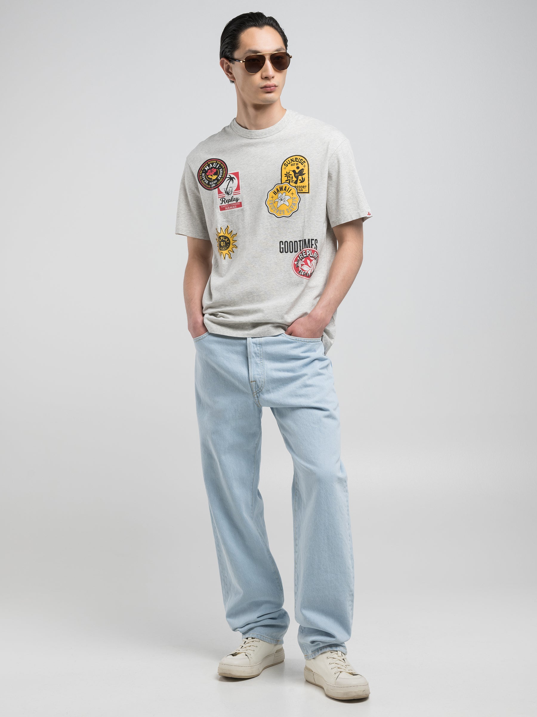 Vyriški marškinėliai M3040 .000.23814N Replay