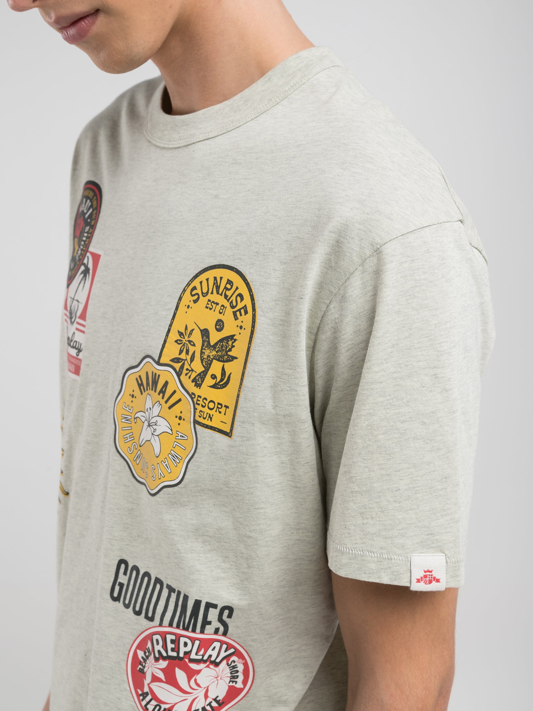 Vyriški marškinėliai M3040 .000.23814N Replay