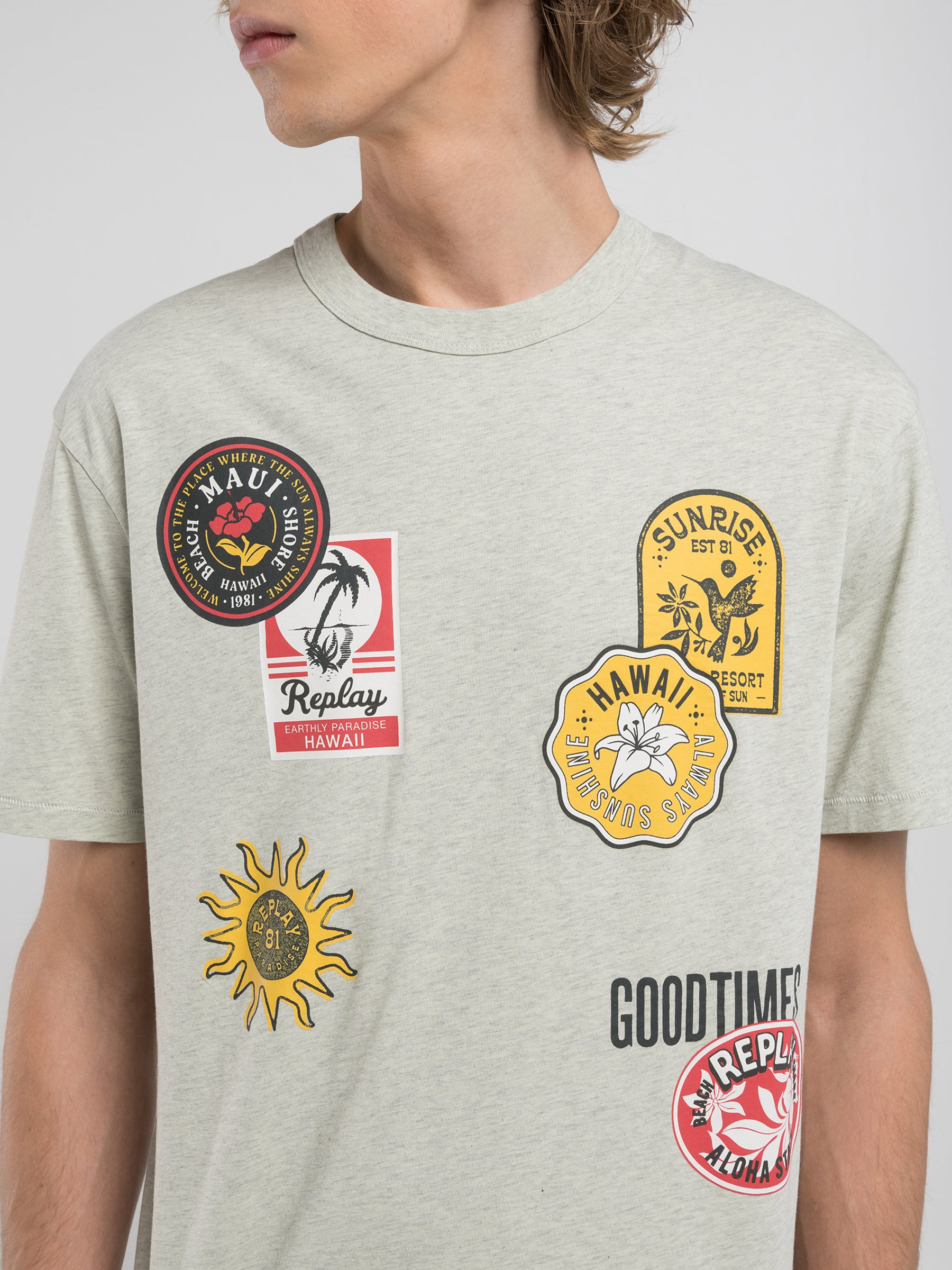 Vyriški marškinėliai M3040 .000.23814N Replay