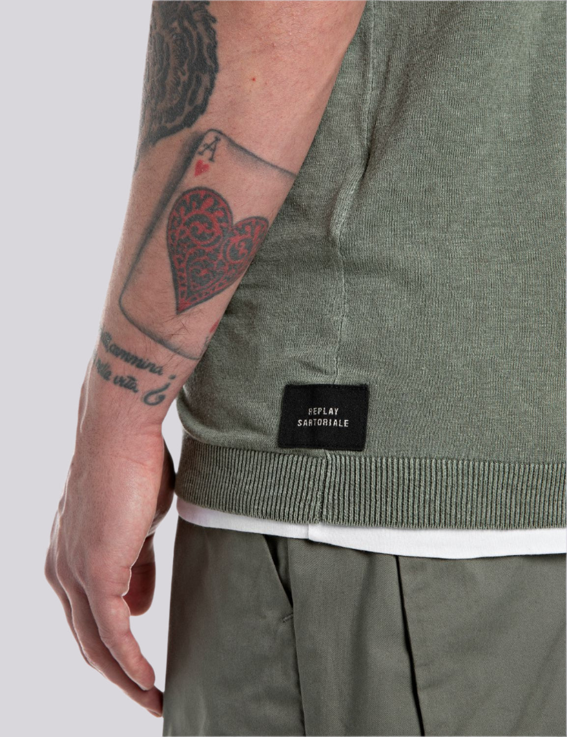 Vyriškas megztinis su linu SARTORIALE UK4719.000.G23636 Replay