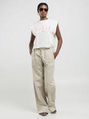 Moteriškos kelnės su linu