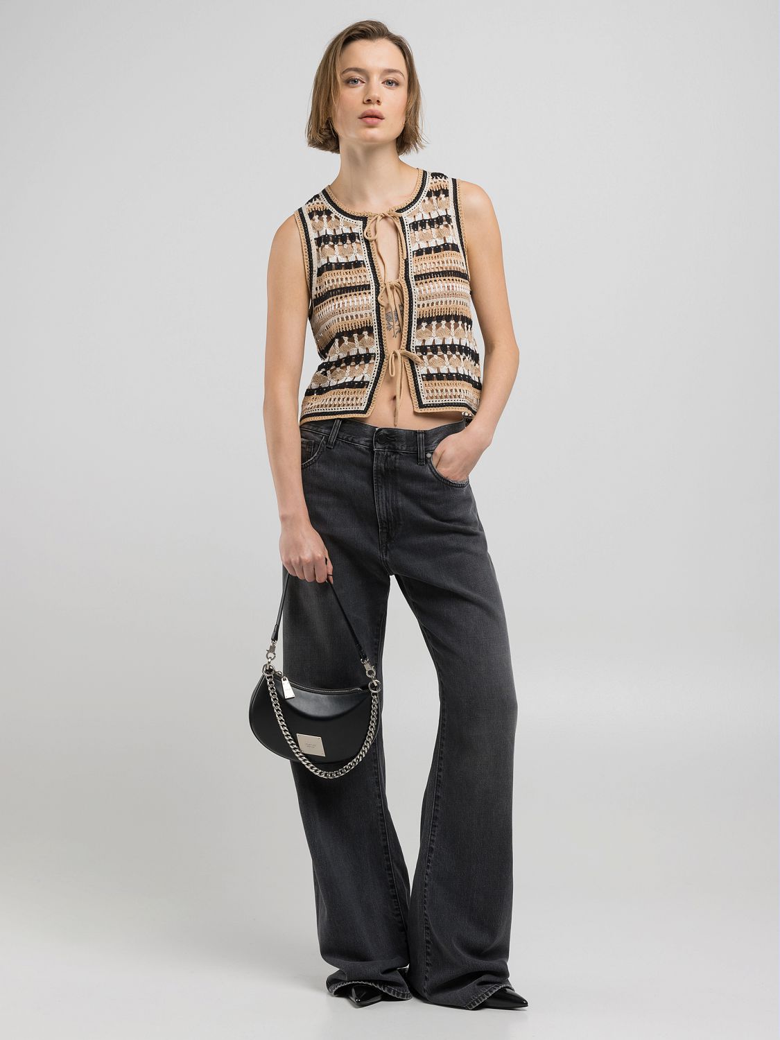 Flared bootcut moteriški džinsai BECKA WB508 .000.806 855 Replay