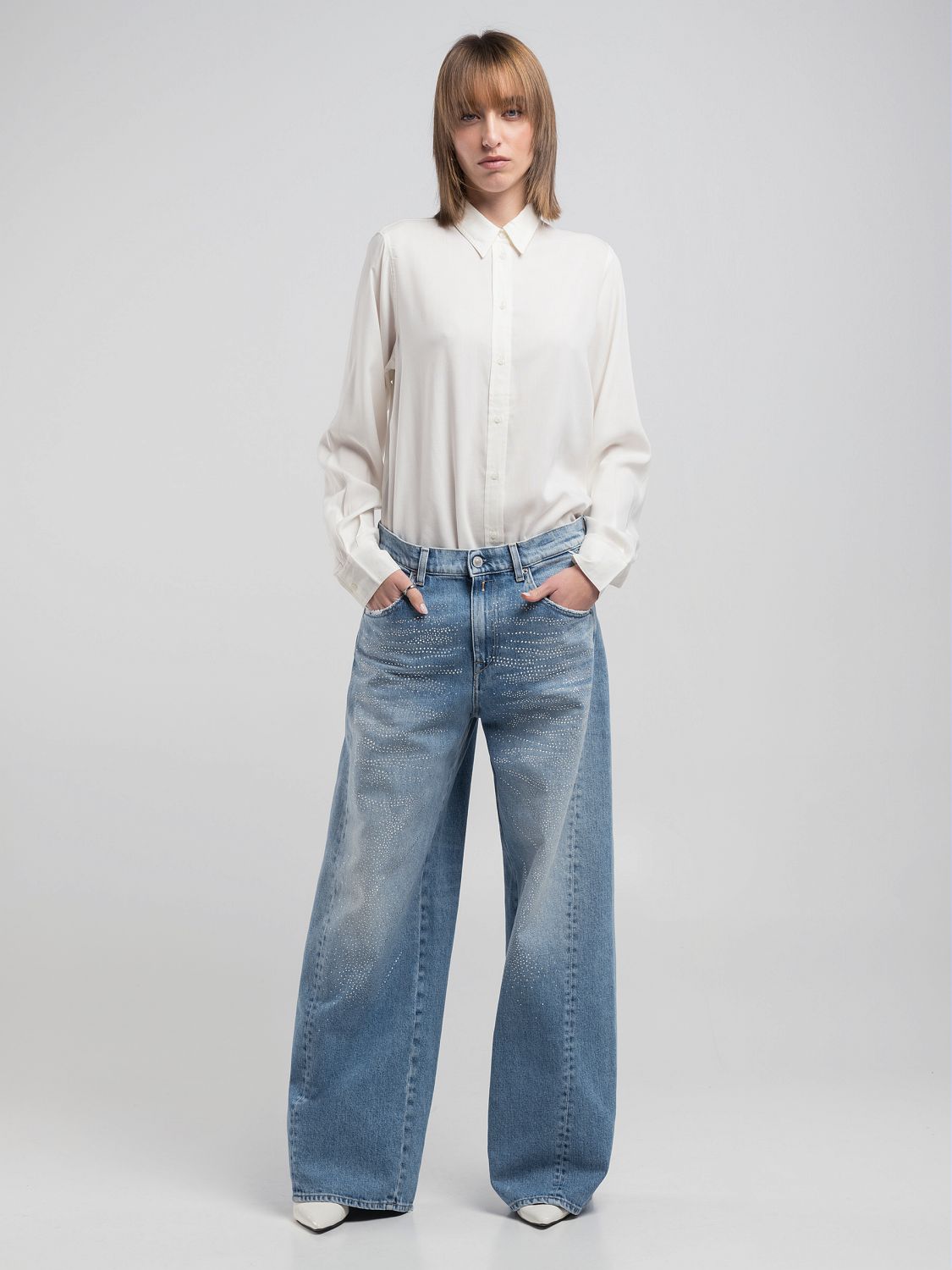 Baggy moteriški džinsai NARJA WB520S.000.737 85C Replay