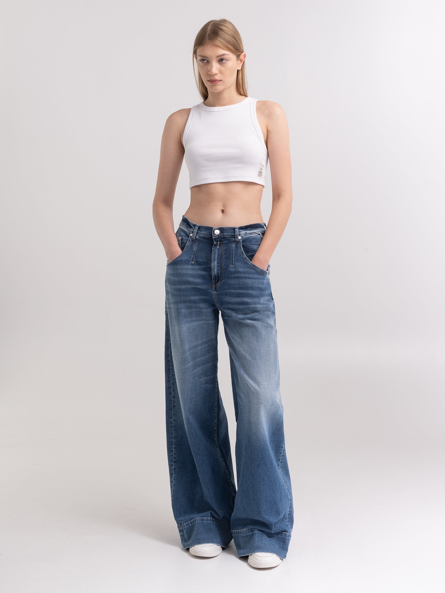 Wide-leg moteriški džinsai WI513 .000.A741053 ATELIER Replay