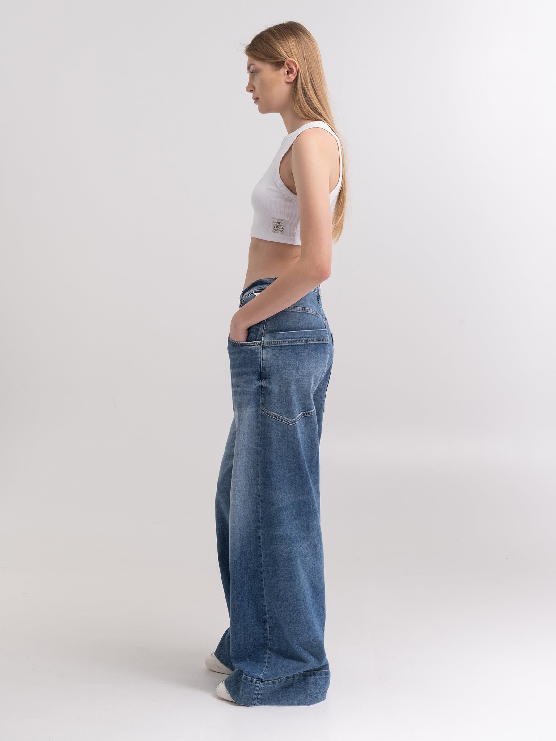 Wide-leg moteriški džinsai WI513 .000.A741053 ATELIER Replay