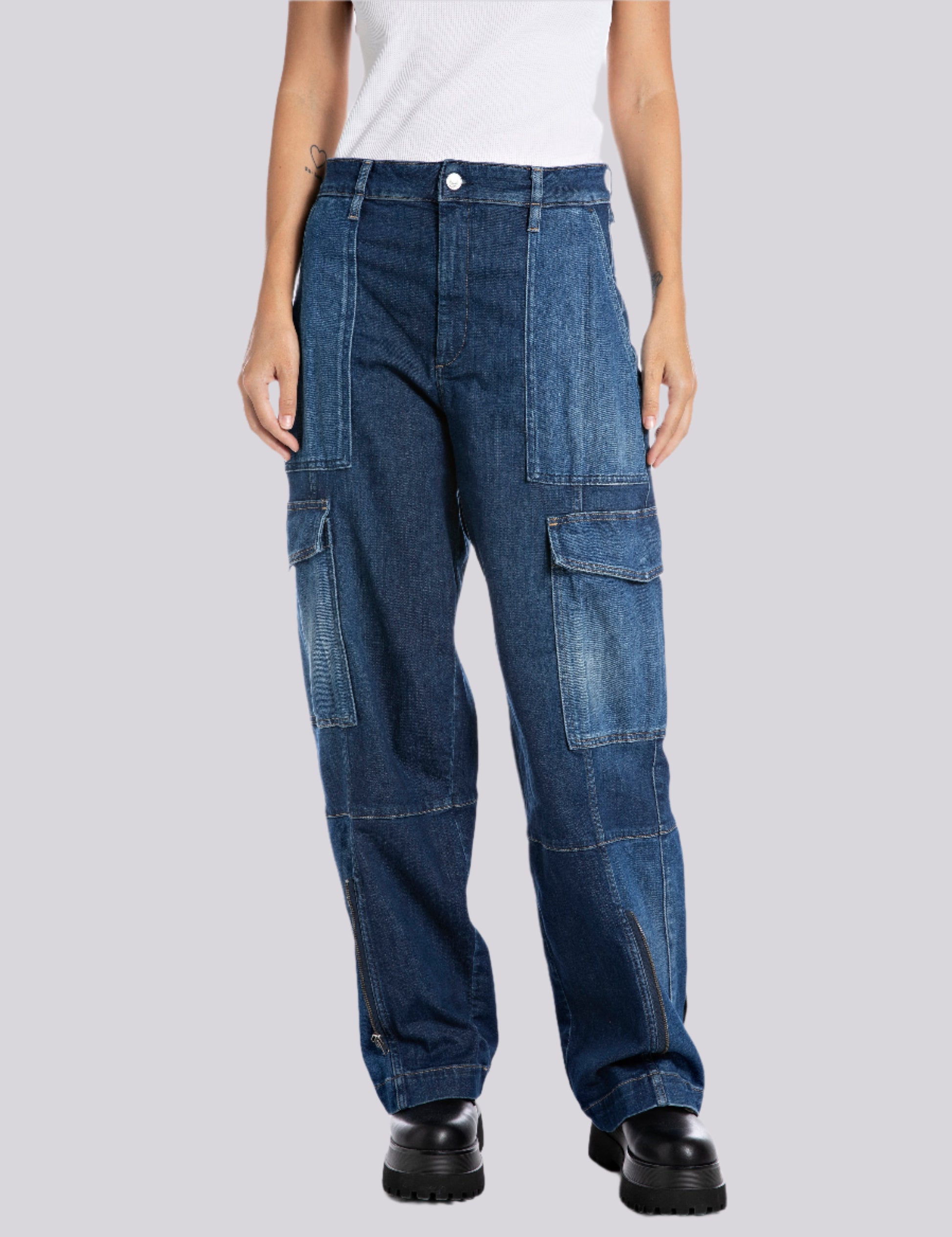 Cargo moteriškos kelnės ATELIER WI8144.000.A10344 Replay