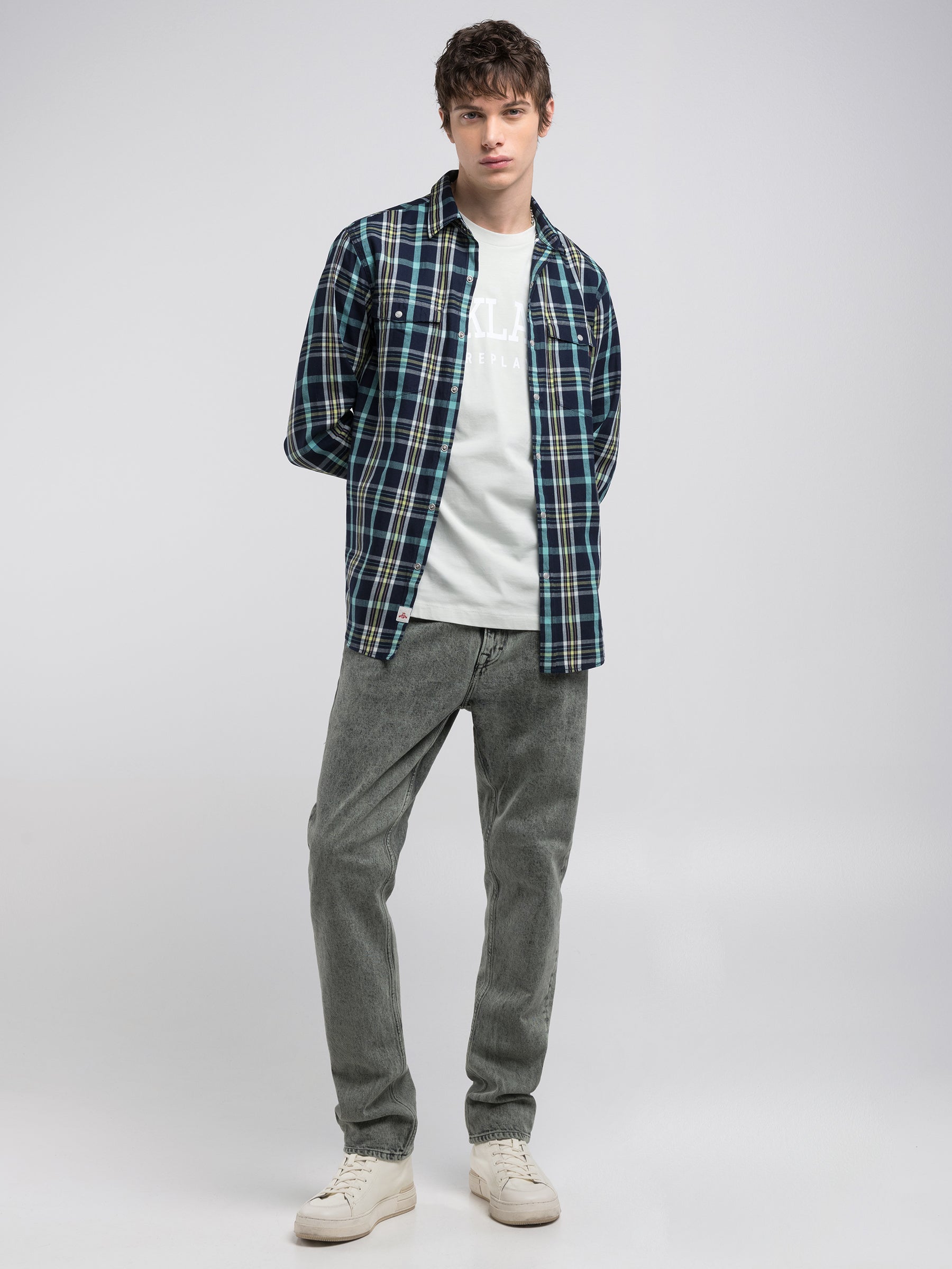 Slim tapered fit vyriški džinsai  MICKYM