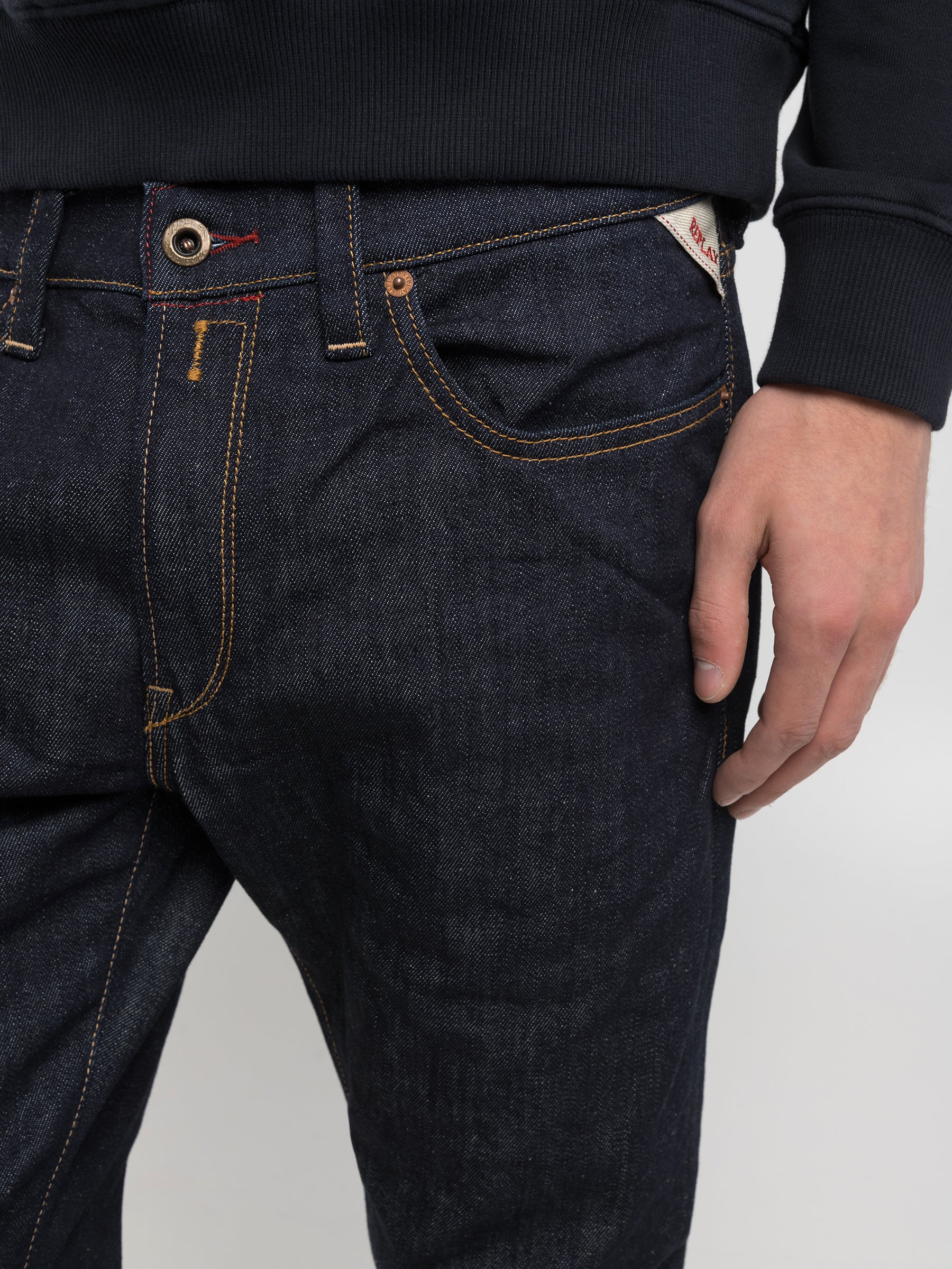 Slim fit vyriški džinsai NEAAL