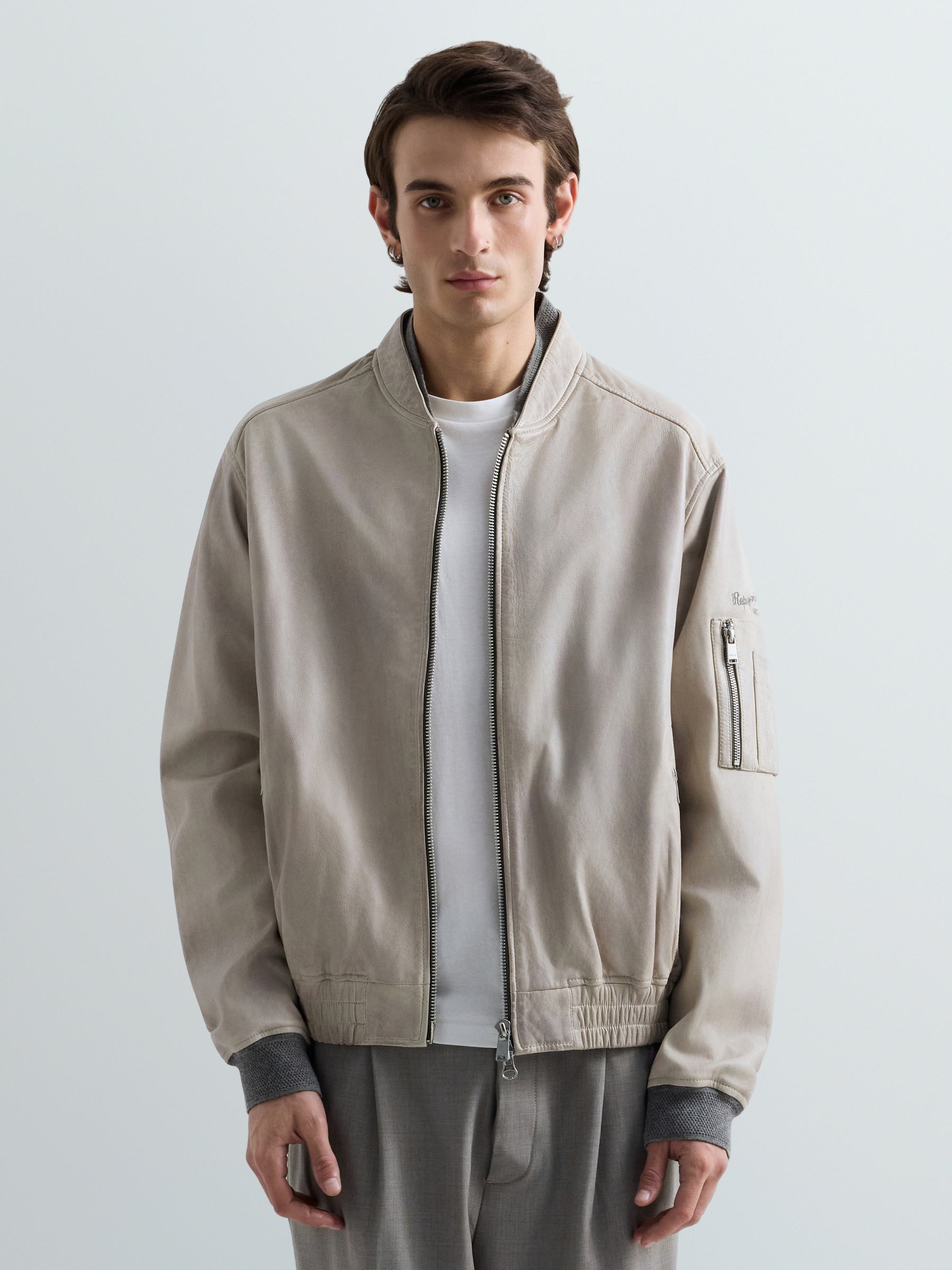 Vyriška odinė striukė