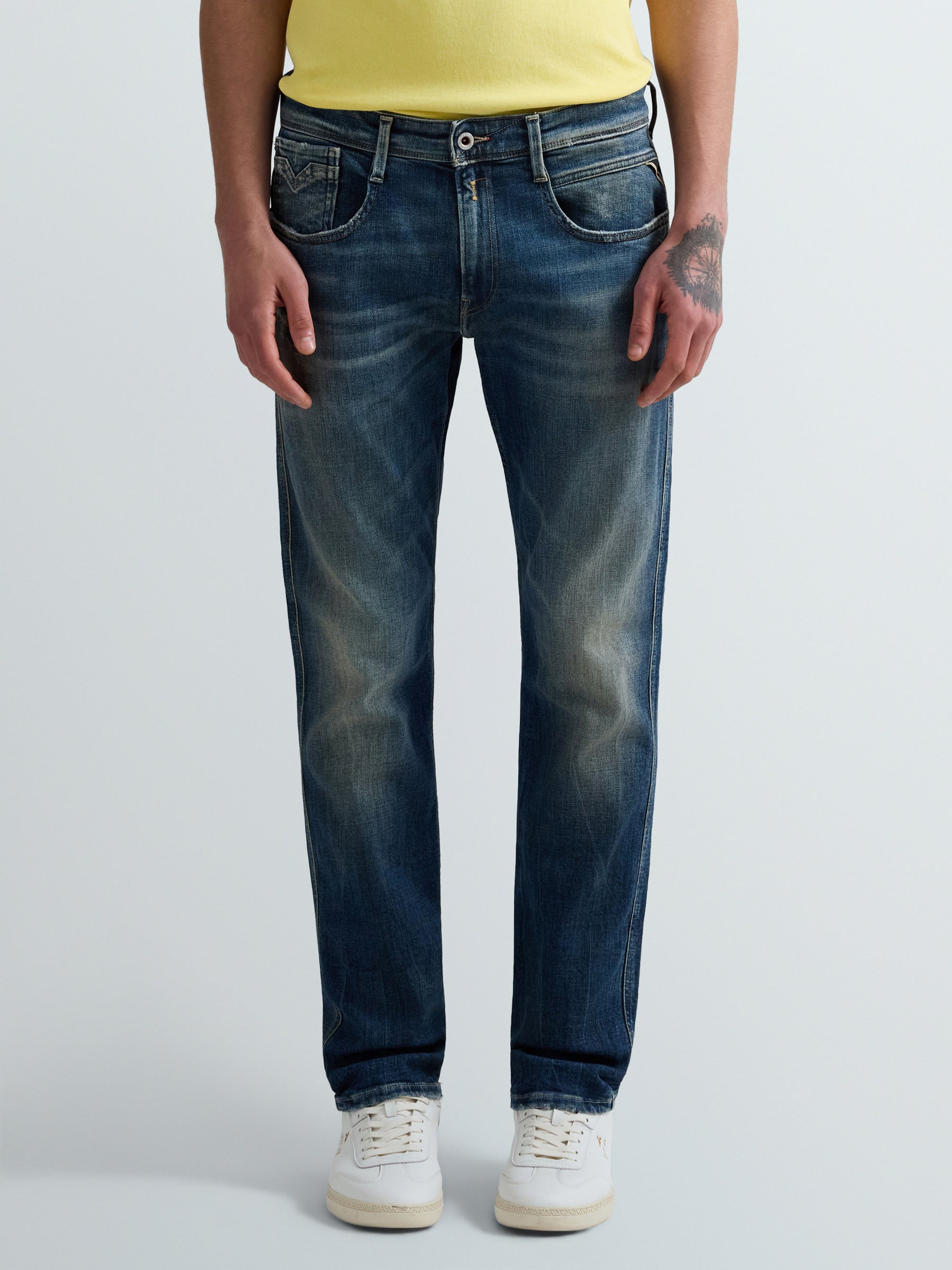 Slim vyriški džinsai ANBASS