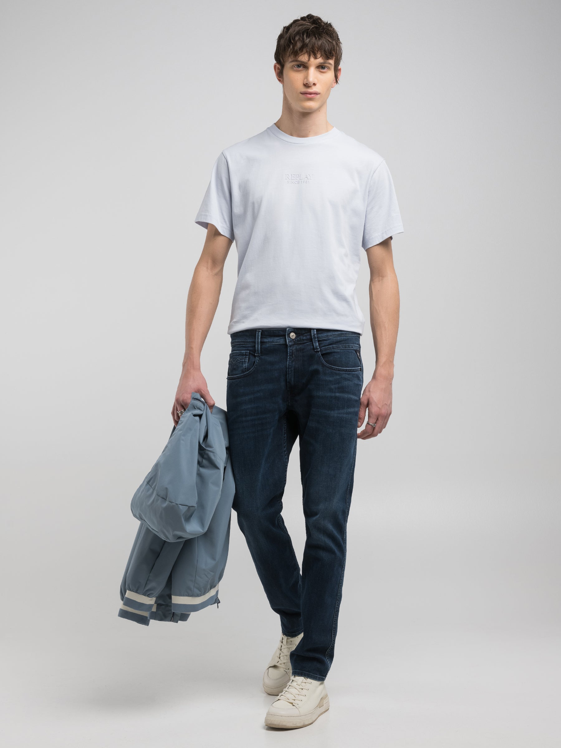 Slim fit vyriški džinsai ANBASS