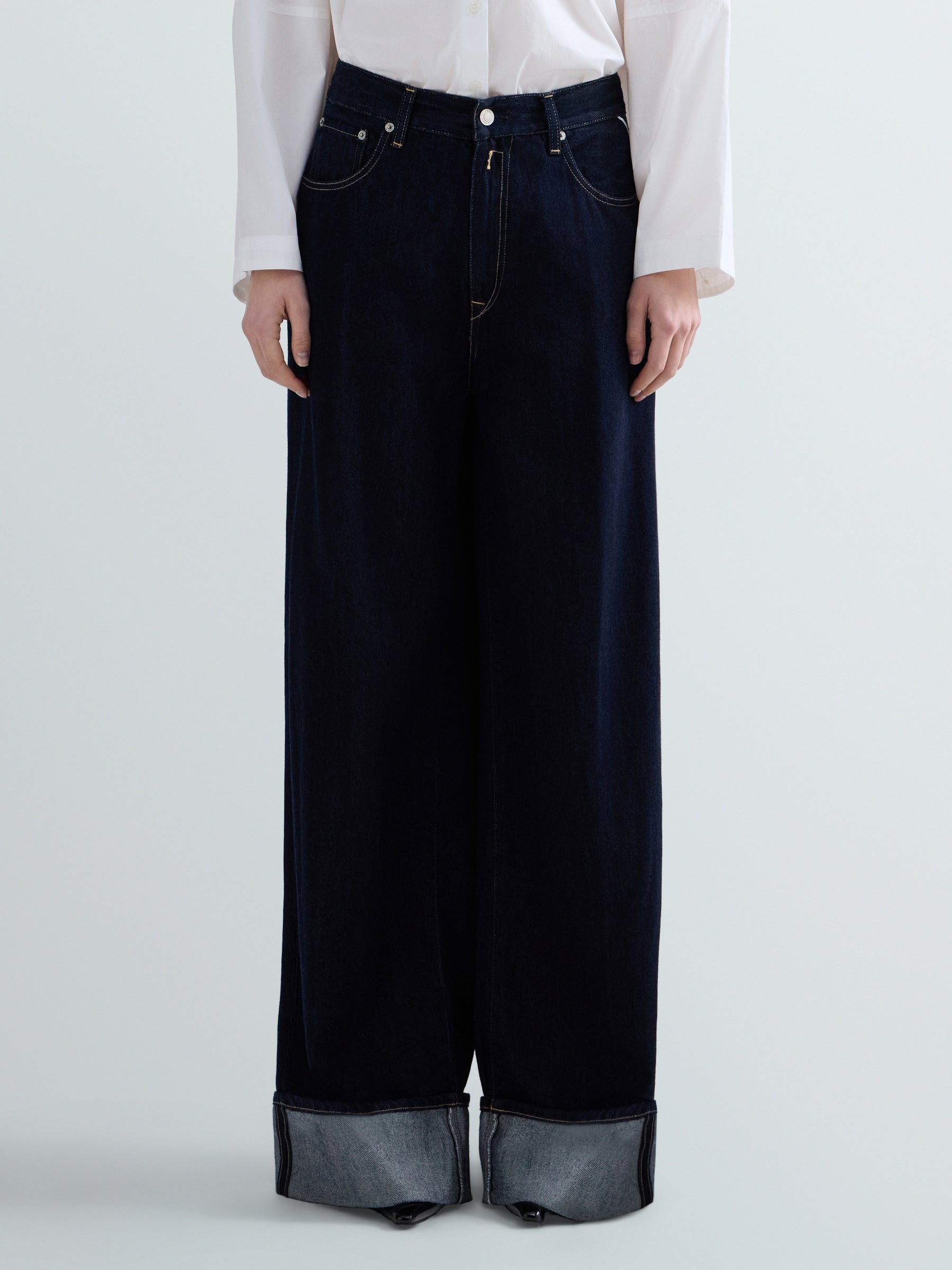 Wide leg moteriški džinsai NALAJA