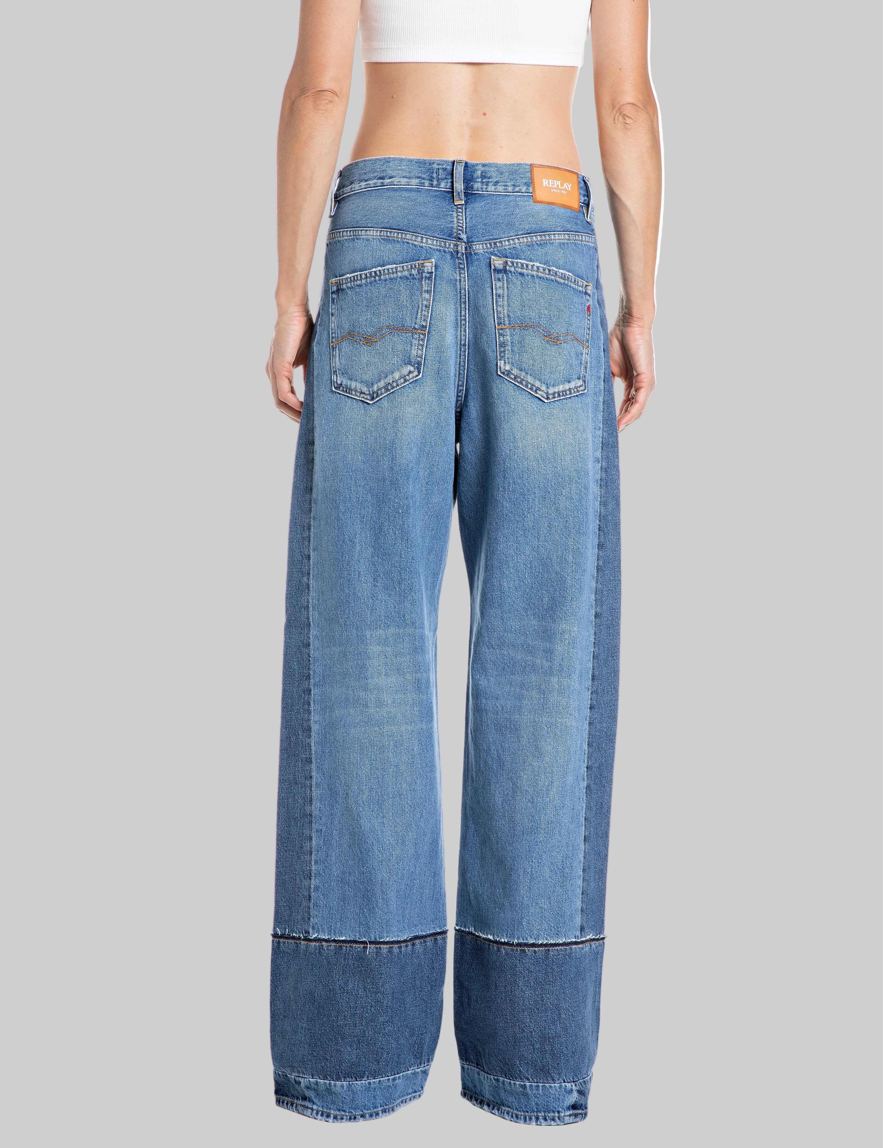 Wide leg moteriški džinsai IDALYA