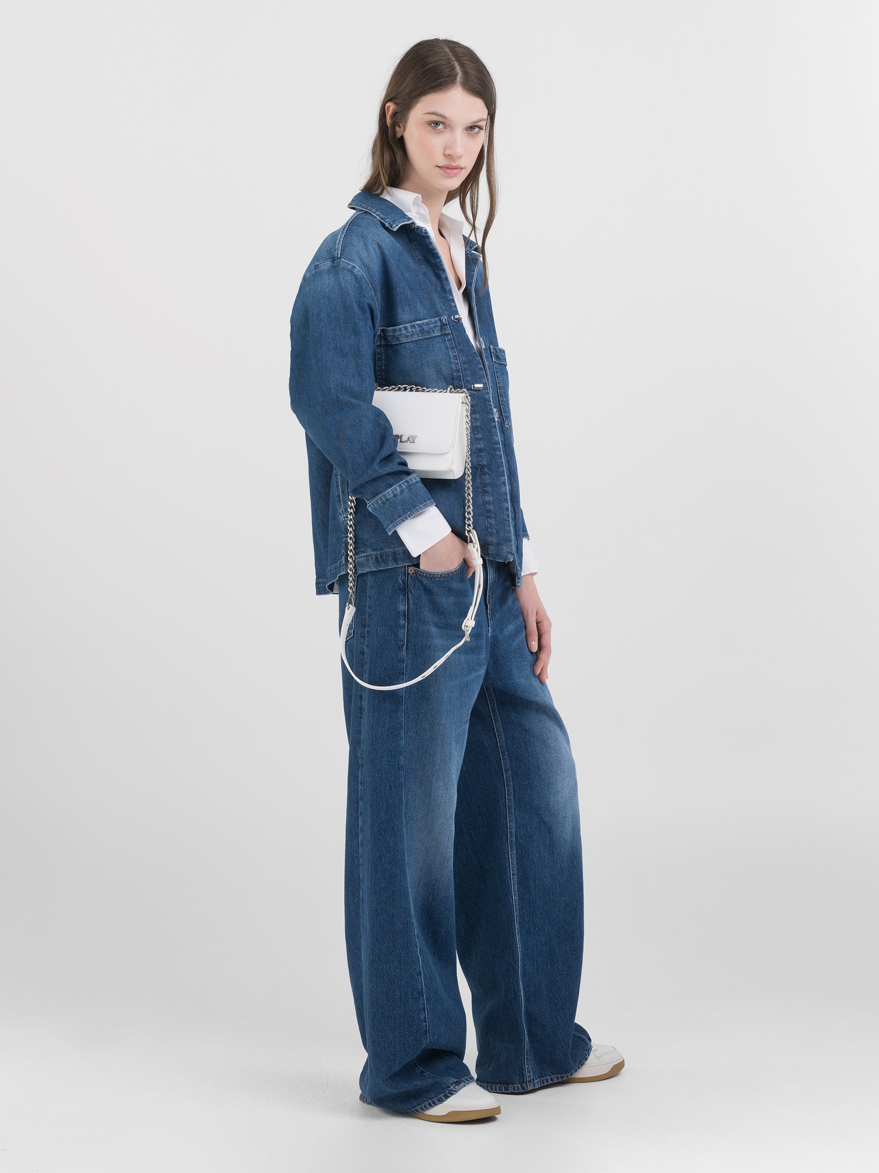 Baggy fit moteriški džinsai NARJA
