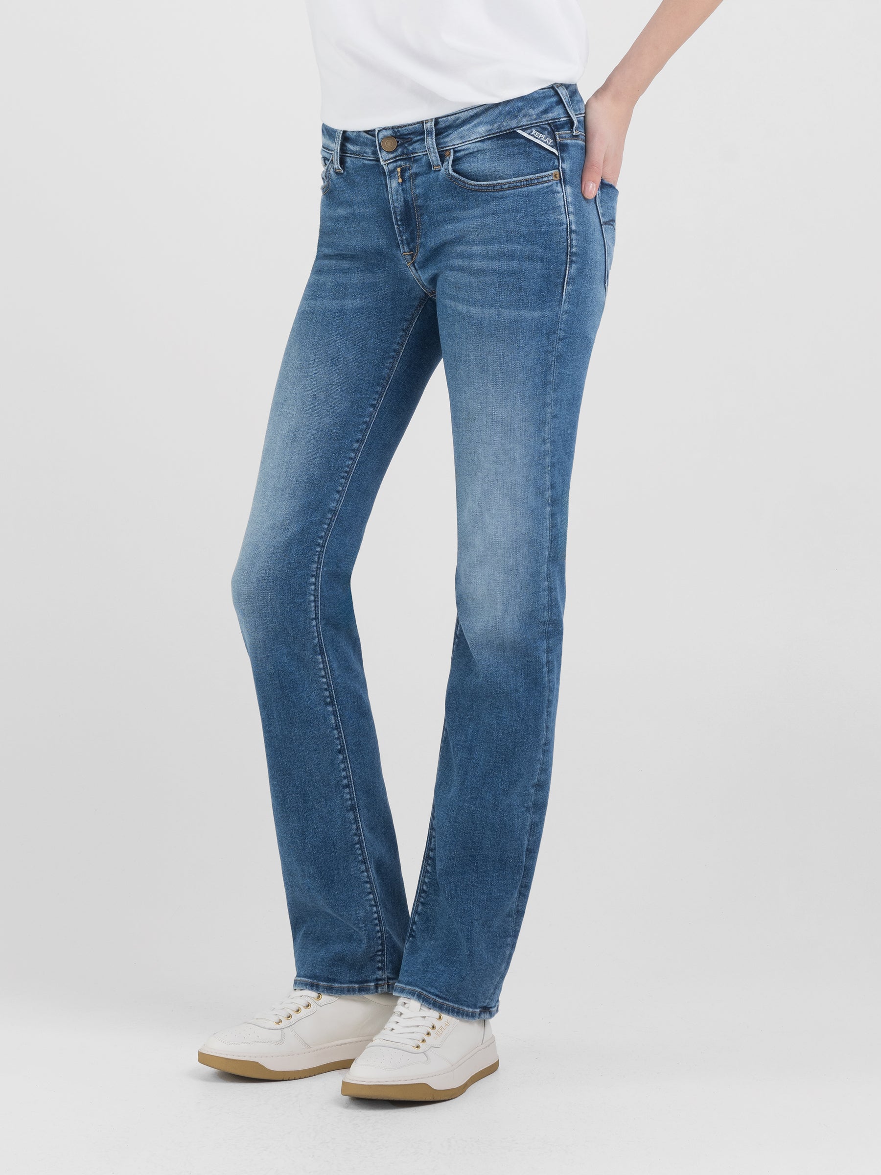 BOOTCUT moteriški džinsai WLH689.000.805 735 NEW LUZ Replay